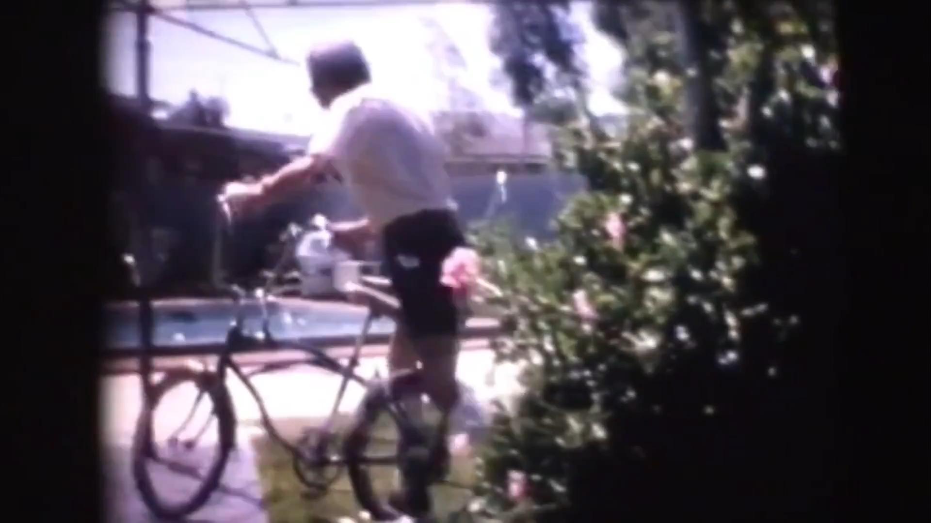 Grandad (Herbert Seeley) on Garry's bike