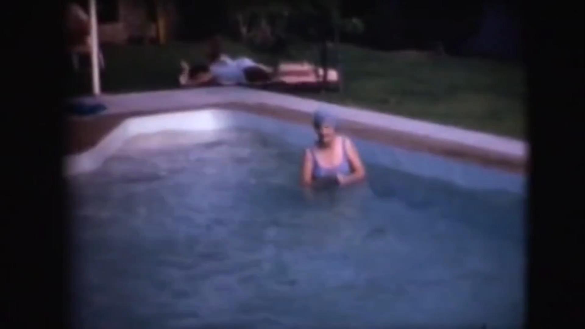 Nanna in the pool